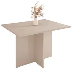Mesa Sala De Jantar 120cm Tampo Sem Vidro Paris C14 Off White - Mpozen
