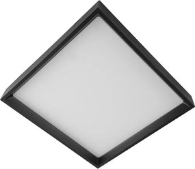 Plafon Led Sobrepor Quadrado 28w Preto 120° 3000k Deep
