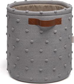 Cesto Organizador Literie Tricot G Gris