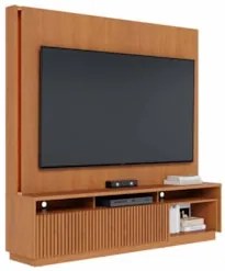 Estante Painel TV 75 Pol Com LED 200cm Mafra Freijó C05 - Mpozenato