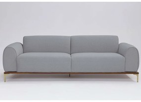 Sofá 3 Lugares Tóquio D07 230cm Linho Cinza - D'Rossi