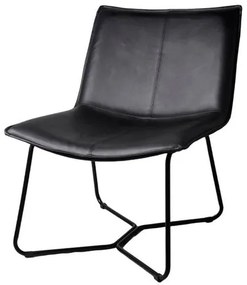 Poltrona Bibiana Corino Preto Aço Preto - 75810 Sun House
