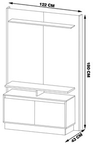 Home Suspenso Decorativo 122cm Everly Freijó/Off White G29 - Gran Belo