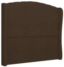 Cabeceira Casal Cama Box 140cm Glenda Z04 Boucle Marrom - Mpozenato