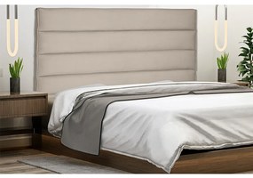 Cabeceira La Italiana Para Cama Box Solteiro 90 cm Suede S04 - D'Rossi - Bege