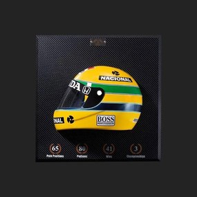 Quadro 3D Decorativo Helmet Capacete F1 50X50 Snn 1988 G53 - Gran Belo