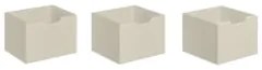 Gavetas para Nicho Organizador Kit 3 Q01 Off White - Mpozenato