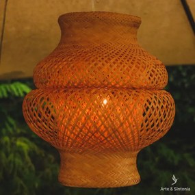Luminária Indígena Fibra Natural | Arumã