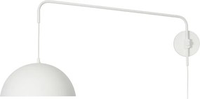 Arandela Yoná 32X95,2X44,2Cm 1Xe27 Braço Haste E Cúpula Alumínio - Usi... (BT - Branco Texturizado)