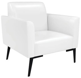 Sofá Namoradeira com 2 Poltronas Pés Villach Marisa Corano D03 - DRossi - Branco