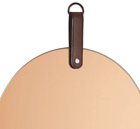 Espelho Redondo em Vidro Cobre 25x25 cm - D'Rossi