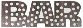Quadro Decorativo Porta Tampinhas MDF Madeira Vertical 20x60 BAR - D'Rossi