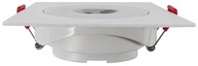 Spot De Embutir Quadrado 7W 3000K Led Bivolt 10,5X10,5X3,1Cm | Opus Ec... (Branco)
