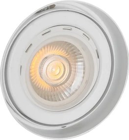 Plafon De Embutir Alumínio Branco Ø13,5cm No Frame Ii