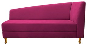 Recamier Valéria 140cm Lado Esquerdo Suede Pink - ADJ Decor