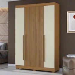Guarda Roupa Solteiro 154cm 4 Portas Raiz Atacama/Areia A15 - Mpozenat