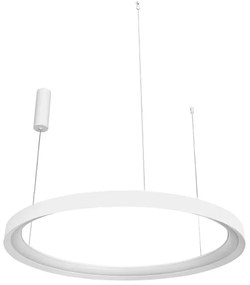 Pendente Led Metal Alumínio 48w 3000k Giro - BRANCO