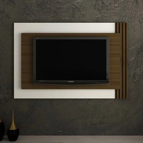 Painel Home para TV até 65 Sala de Estar PL3001 Capuccino/Off White G69 - Gran Belo