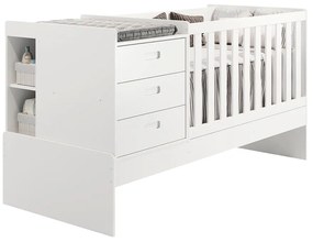 Berço Multifuncional Luna - Branco Fosco