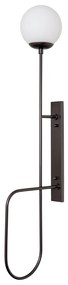 Arandela Trombone 14X31,4X121,7Cm 1Xe27 Mini Bulbo G45 Alumínio E Glob... (MT-M Mate Metálico, FOSCO)