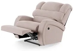Poltrona do Papai Reclinável Kalie Power Touch USB FH9 Veludo Rosê - M