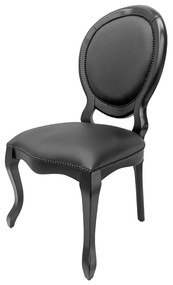 Cadeira Medalhão Adoriable com Tachas - Preto Kleiner