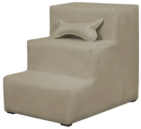 Escada Pet 3 Degraus Almofadada Suede Várias Cores - Nude