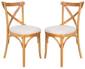 Conjunto 2 Cadeiras de Jantar X Espanha Estofada - WP 58222