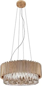 Pendente Cristal Metal Ouro Frances 45Cm Notre-Dame