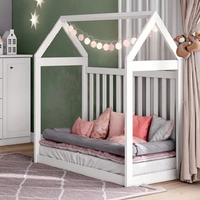 Berço Montessoriano Americano De Mdf Cabana - Branco HP