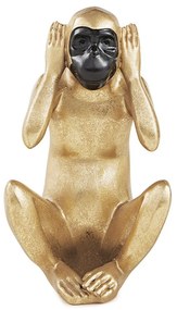 Kit Escultura Decorativa Decorativa Macaco da Sabedoria  - D'Rossi