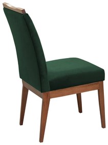 Cadeira Decorativa Leticia Aveludado Verde - Rimac