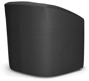 Poltrona Decorativa Base Giratória Stella Max Sintético D03 - D'Rossi - Preto