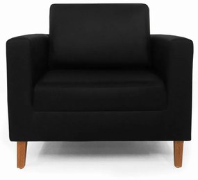Poltrona Decorativa Gabriela Suede Preto