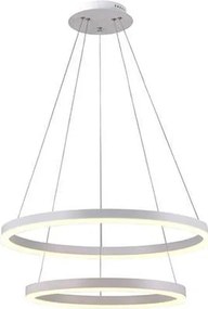 Pendente Led Metal E Aluminio Branco 54W 3000K Danza