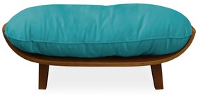 Cama Pet Costela para Cães e Gatos Almofadada Suede Azul Tiffany