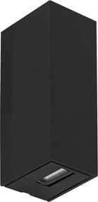 Arandela Led Abs 5w 3000k Ip65 2 Fachos Flux - PRETO
