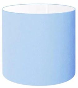 Cúpula Abajur Cilíndrica Cp-8005 Ø18x18cm Azul Bebê