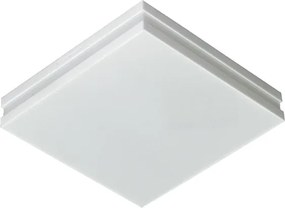 Plafon Led De Sobrepor Quadrado Aluminio Branco 25W Bilbao - LED BRANCO NEUTRO (4000K)