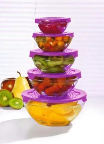 Kit Tigelas Roxo 5 Peças