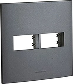 Placa 4X4 2 Modulos Grafite Inova Pro Class Grafite