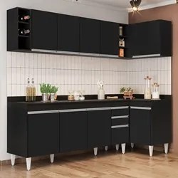 Armário de Cozinha Modulado de Canto Esquerdo 5 Peças CP53 Balcão com