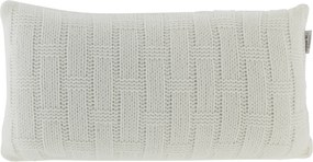 Almofada Kacyumara Tricot Mousse Treliça 30x50 Pérola
