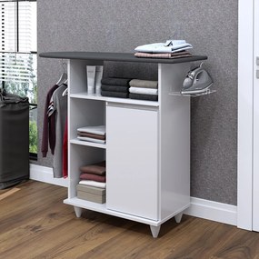 Tábua de Passar com Balcão 01 Porta Lis 107 cm - D'Rossi - Branco
