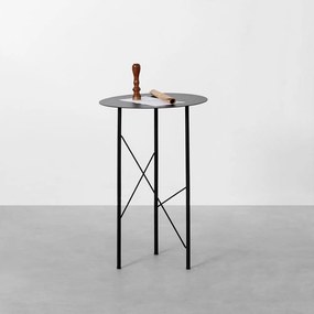 Mesa Lateral Uni Preto - 35x35x54cm