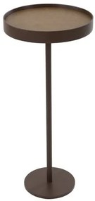 Mesa de Apoio Tokyo Media Recouro Caramelo com Base em Aco Corten - 66847 Sun House