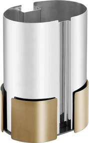 Vaso Poiesis Prata com Base em Ouro 24K - M  M