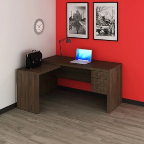 Mesa para Escritório Home Office ME4106 MDP Rustico G69 - Gran Belo