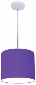 Luminária Pendente Vivare Free Lux Md-4106 Cúpula em Tecido