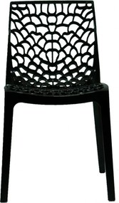 Cadeira Gruvyer Sala de Jantar Preto R02 - D'Rossi